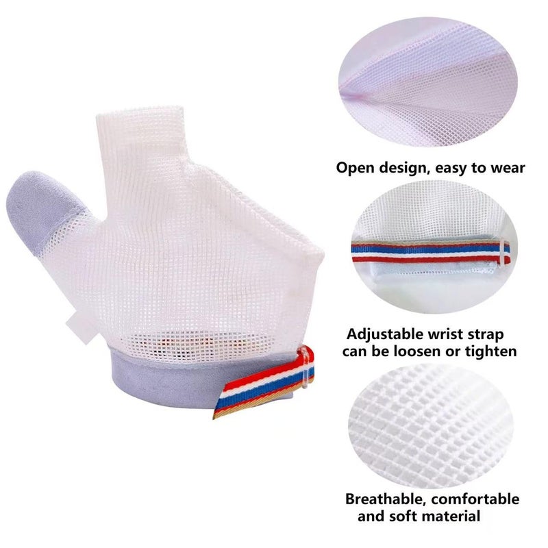 HS&ROXIN Thumb Sucking Guard for Kids with Finger Sucking Guard Gloves to Stop Thumb Sucking Deterrent Gloves for Ages 6 Months to 8 Years (Blue, L) - Image 2